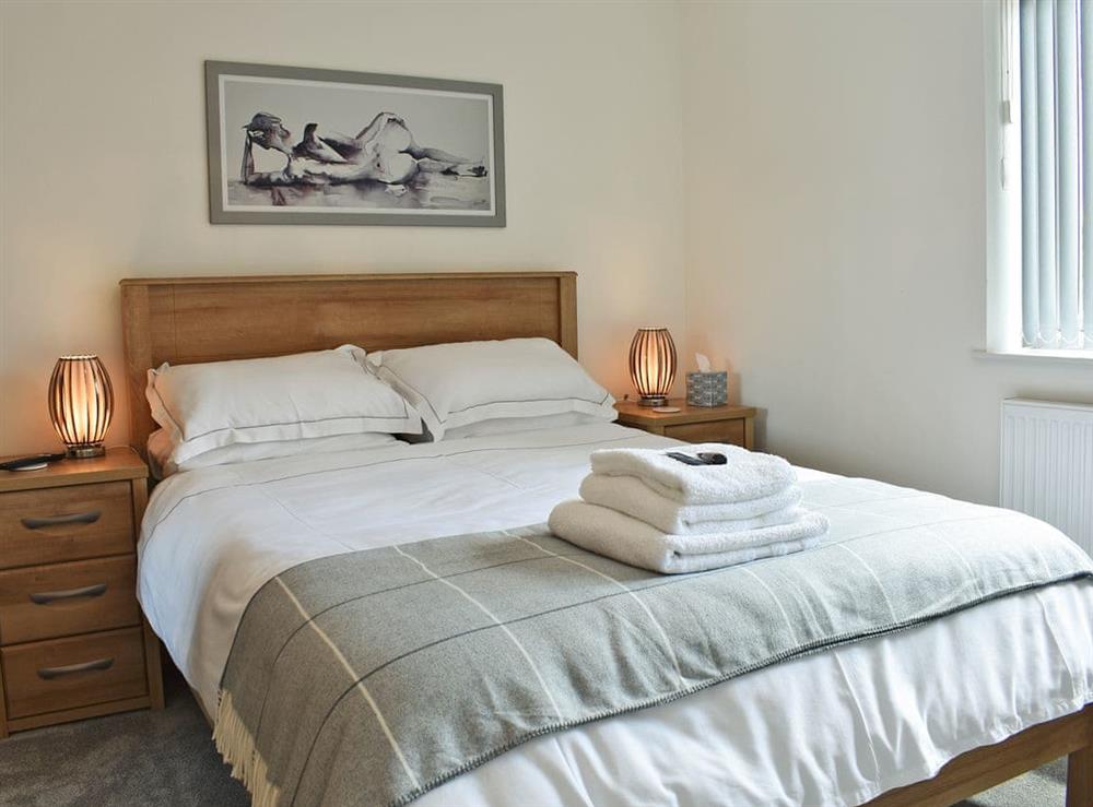 Tastefully furnished double bedroom at The Hollies in St Austell, Cornwall