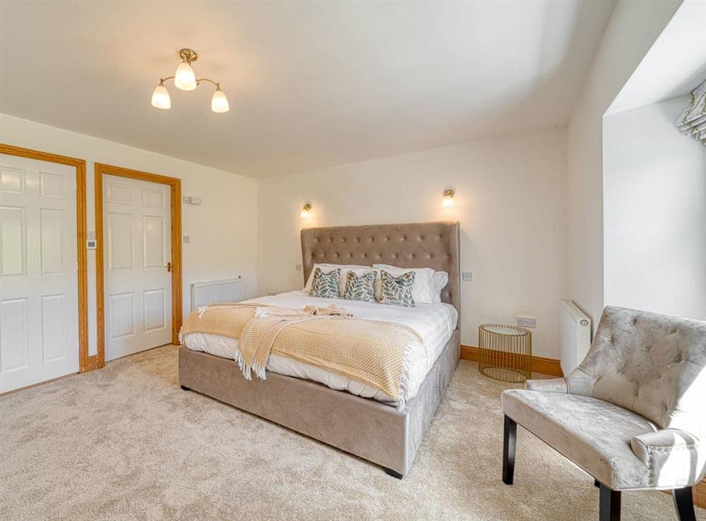 Double bedroom at The Hollins in Cowgill near Sedbergh, Cumbria