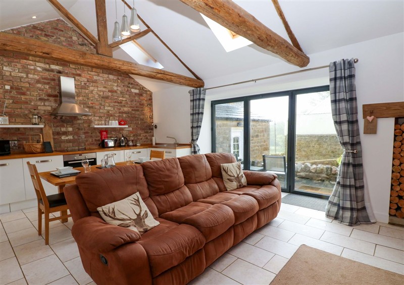 The living area at The Holt Barn, Kirkby Malzeard