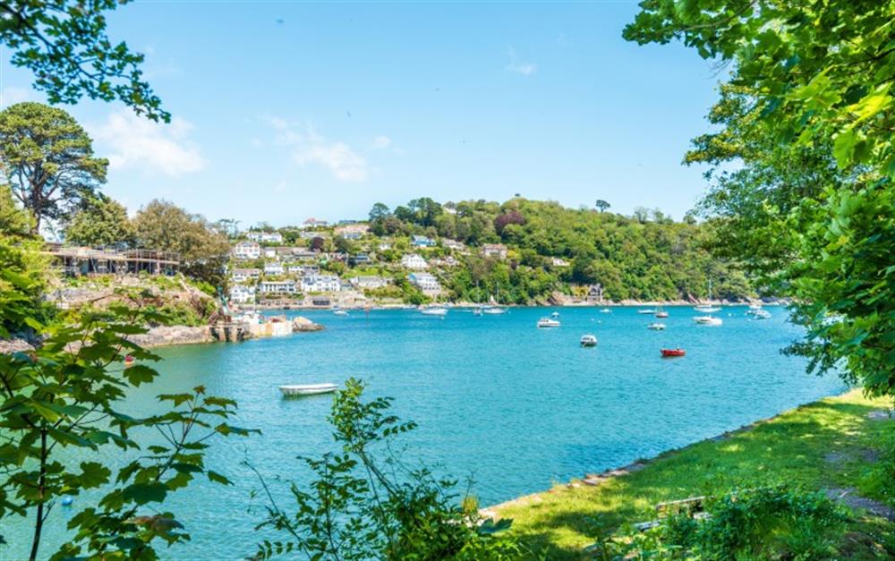 Relax on a secluded bench and enjoy river views from Warfleet Creek. at The Holt in Dartmouth