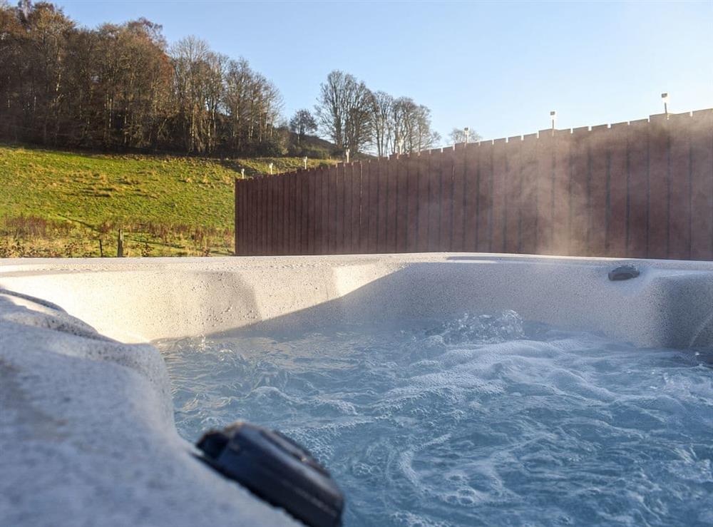 Hot tub at The Hoolit in Crieff, Perthshire