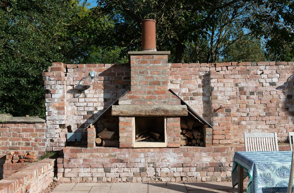 The brick chimney makes for the perfect barbecue or to savour those late summer evenings