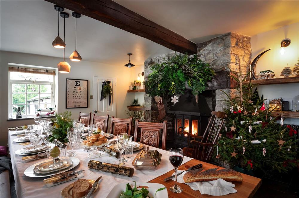 The dining area, the perfect location for a Christmas break at The House of Black and White, Great Torrington