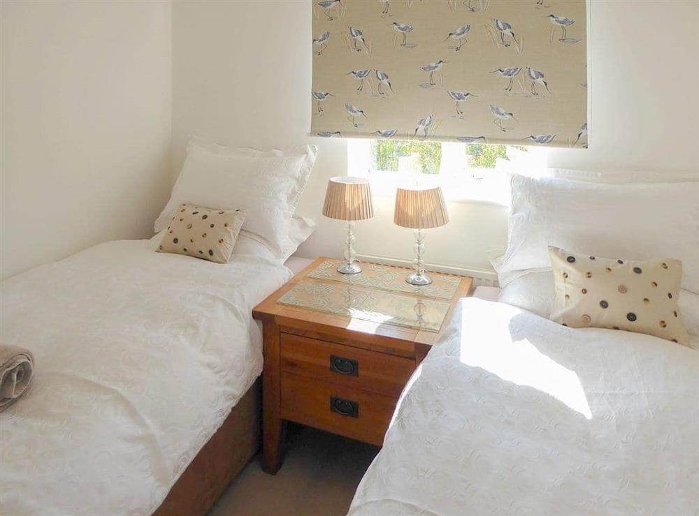 Pretty twin bedroom at The House on the Green in Chipping Norton, Oxfordshire., Great Britain