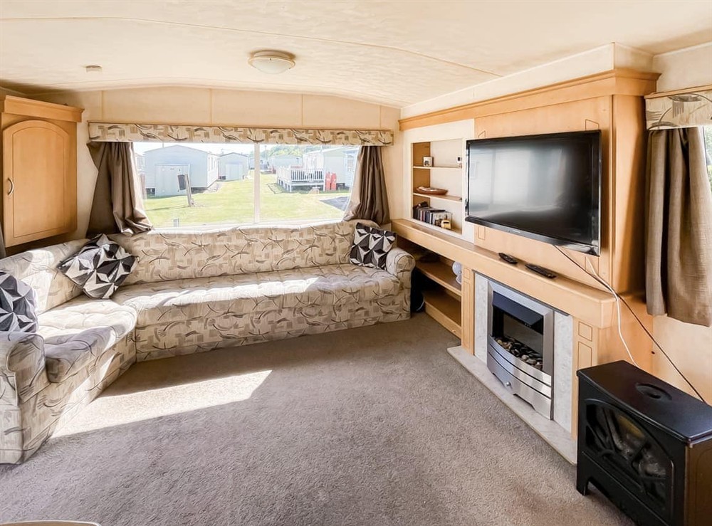 Open plan living space at The Hunters Haven in Skegness, Lincolnshire