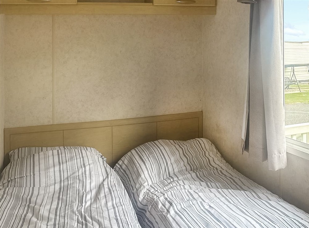 Twin bedroom at The Hunters Haven in Skegness, Lincolnshire