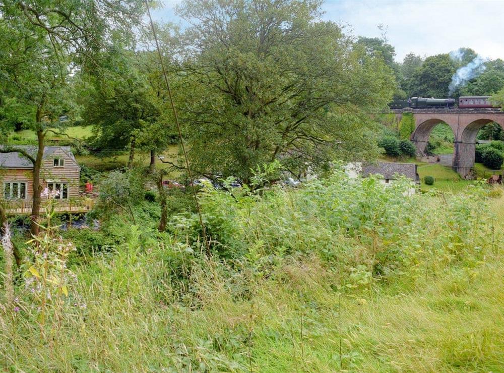 19th-century viaduct passes by the property at The Hurstings in Bridgnorth, Shropshire