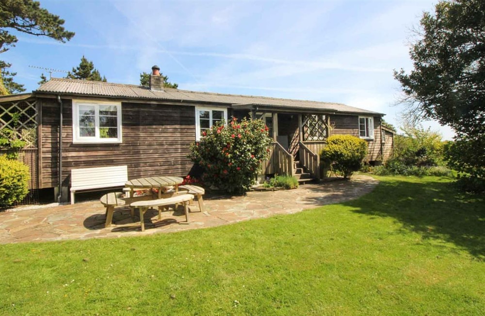 Garden and grounds at The Hut in Veryan, Cornwall