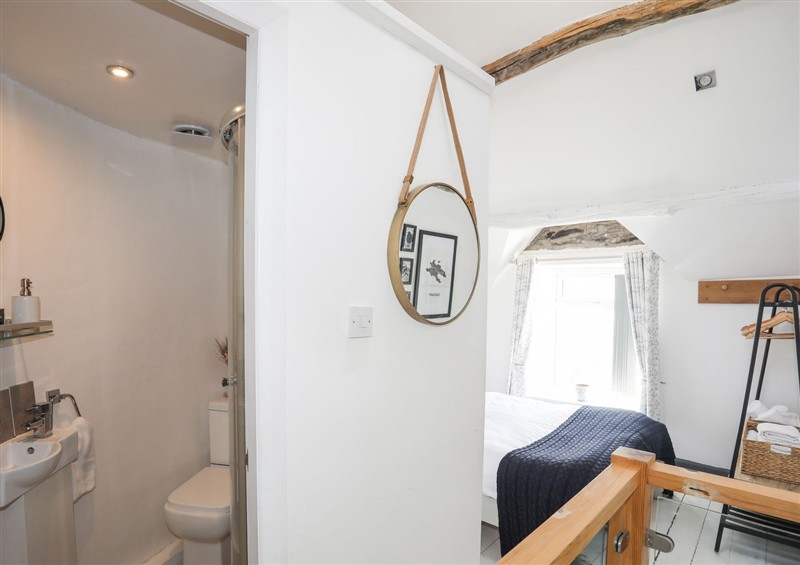 This is the bedroom at The Ingle, Barmouth