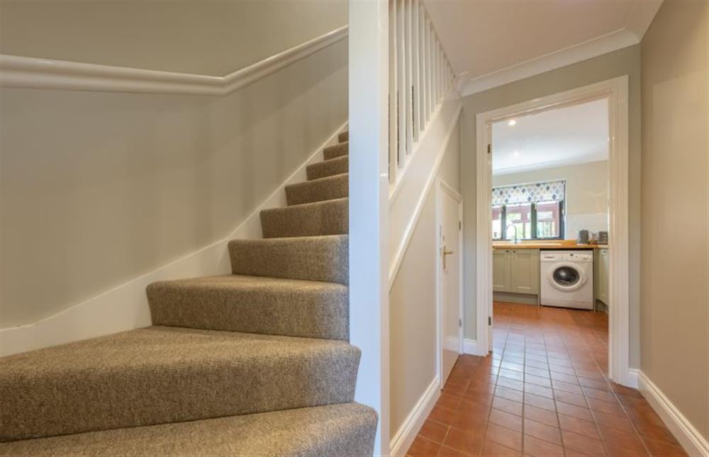 Ground floor: Hallway and stairs at The Innings, Burnham Deepdale near Kings Lynn