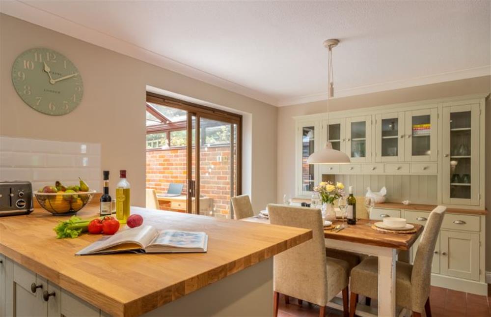 Ground floor: The pretty dining area leads to the conservatory at The Innings, Burnham Deepdale near Kings Lynn