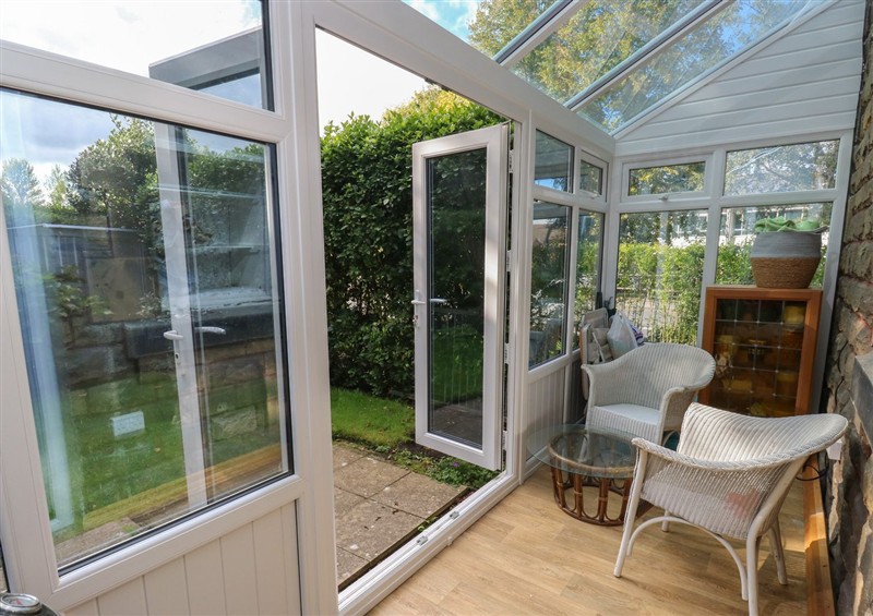 Enjoy a cup of tea on the patio at The Ives, Skipton