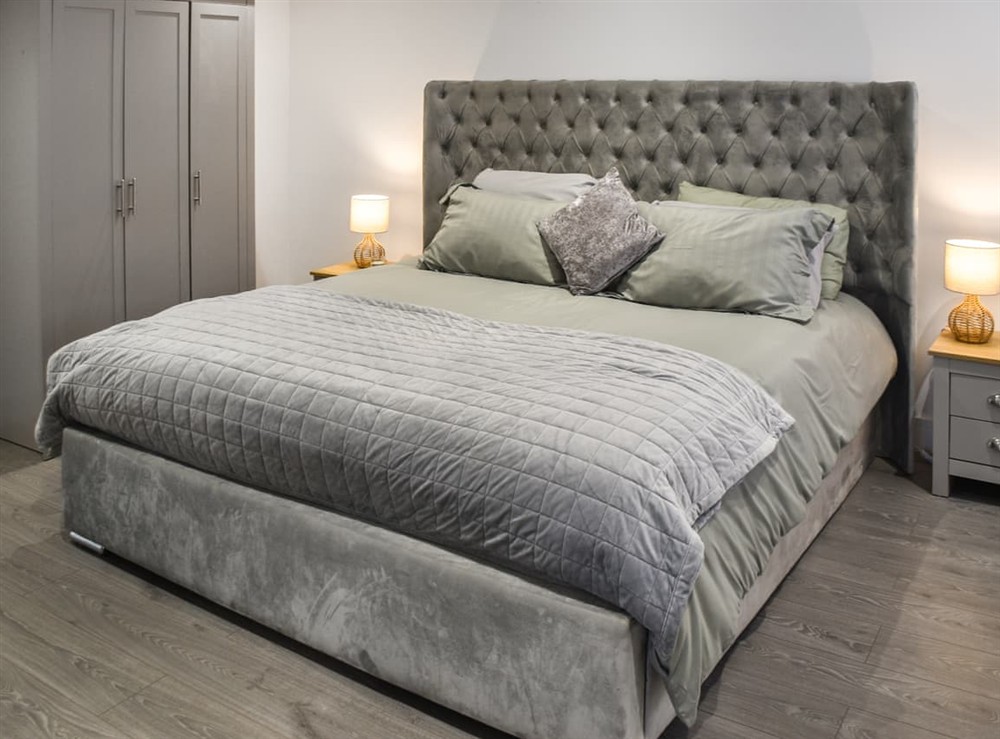 Double bedroom at The Ivy Bungalow in Little Dunham, near Kings Lynn, Norfolk