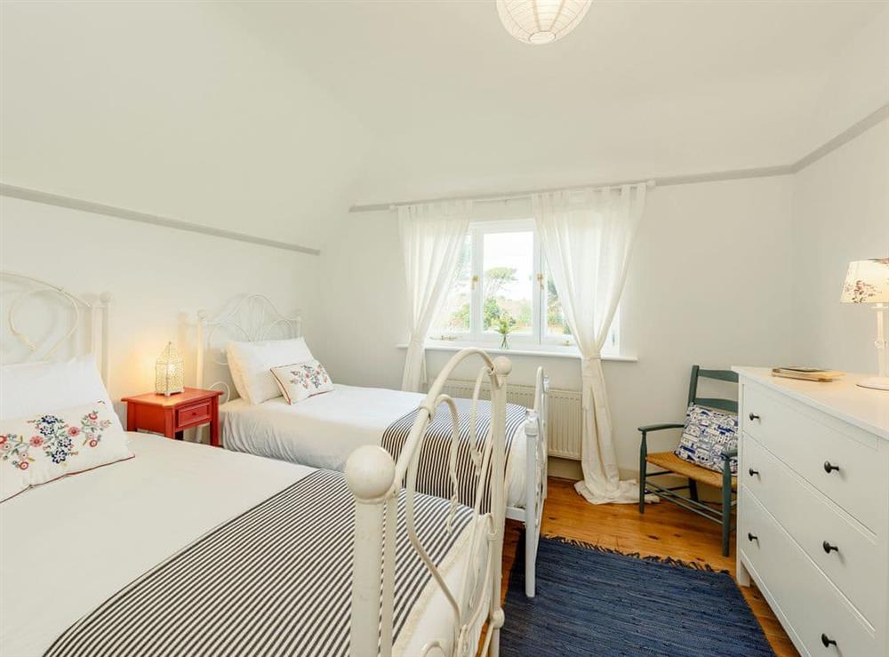 Cosy twin bedroom at The Jays in Selsey,  Sussex, England