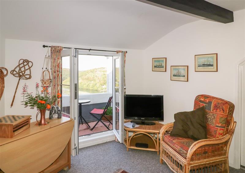 The living area at The Knoll, Looe