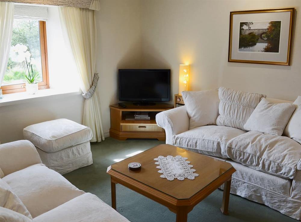 Comfortable living room at The Knowes in Reay, near Thurso, Highlands, Caithness