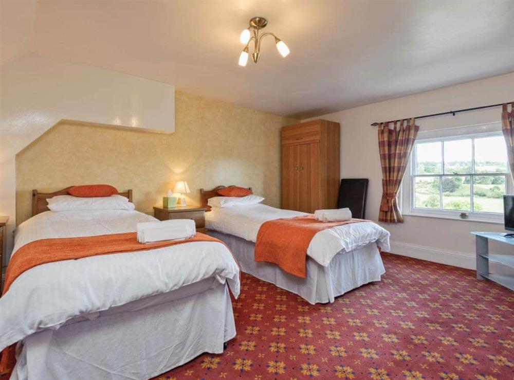 Twin bedroom at The Knowle in Knowle Sands, near Bridgnorth, Shropshire., Great Britain