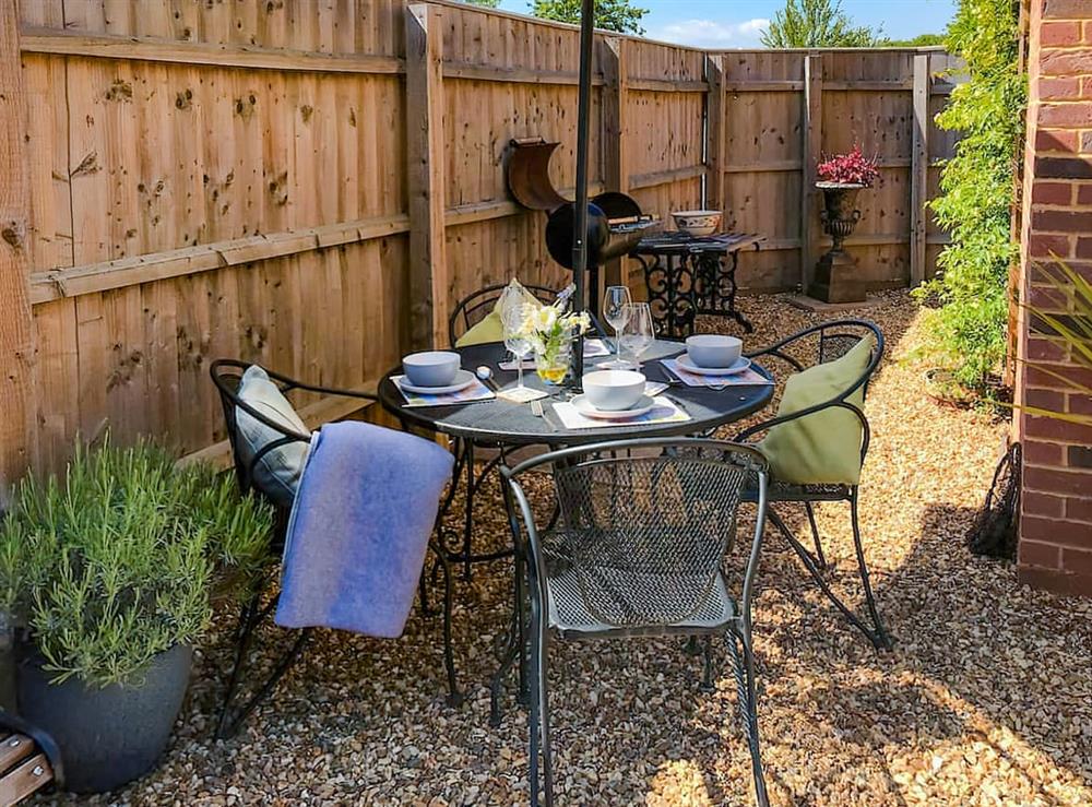 Outdoor area at The Knox in Sudbourne, near Woodbridge, Suffolk