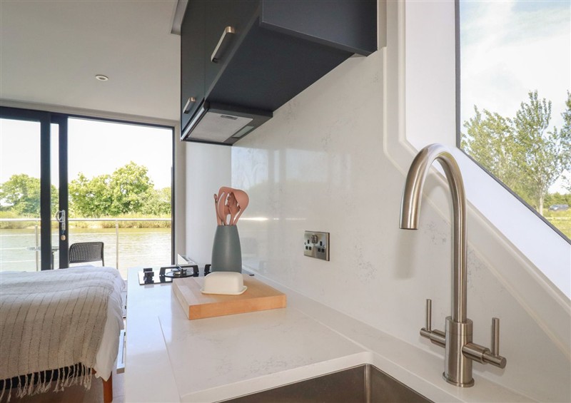 Kitchen at The Lake Boat exclusive retreat, Black Cross near St Columb Major