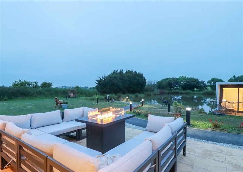 Outside at The Lake Boat exclusive retreat, Black Cross near St Columb Major