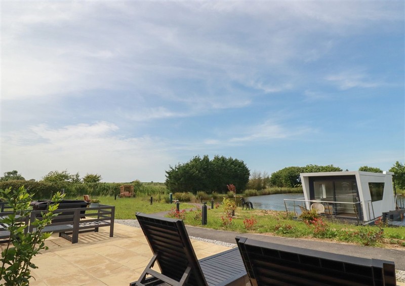 The garden at The Lake Boat exclusive retreat, Black Cross near St Columb Major
