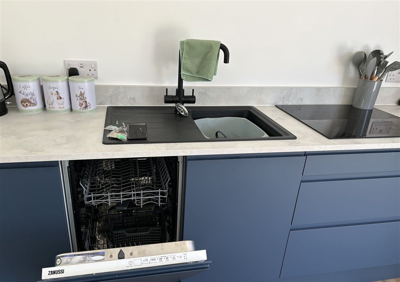 The kitchen (photo 2) at The Lake Boat exclusive retreat, Black Cross near St Columb Major