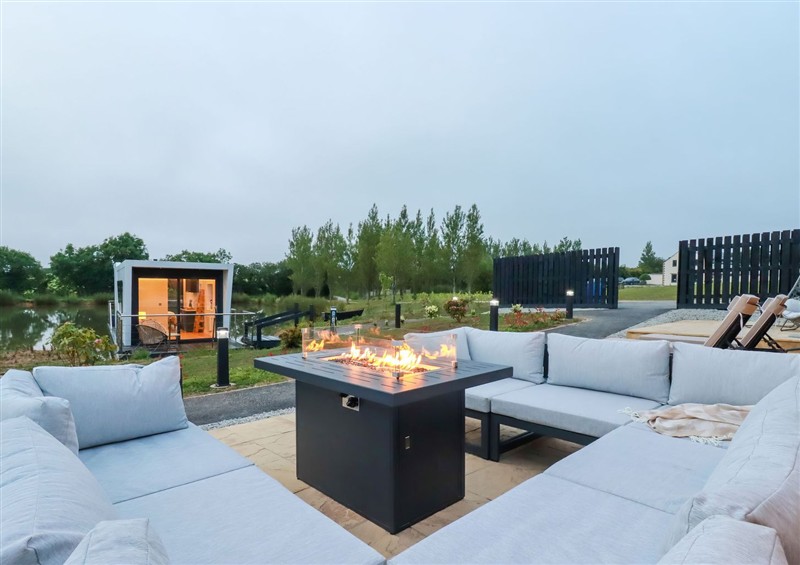 This is the garden at The Lake Boat exclusive retreat, Black Cross near St Columb Major