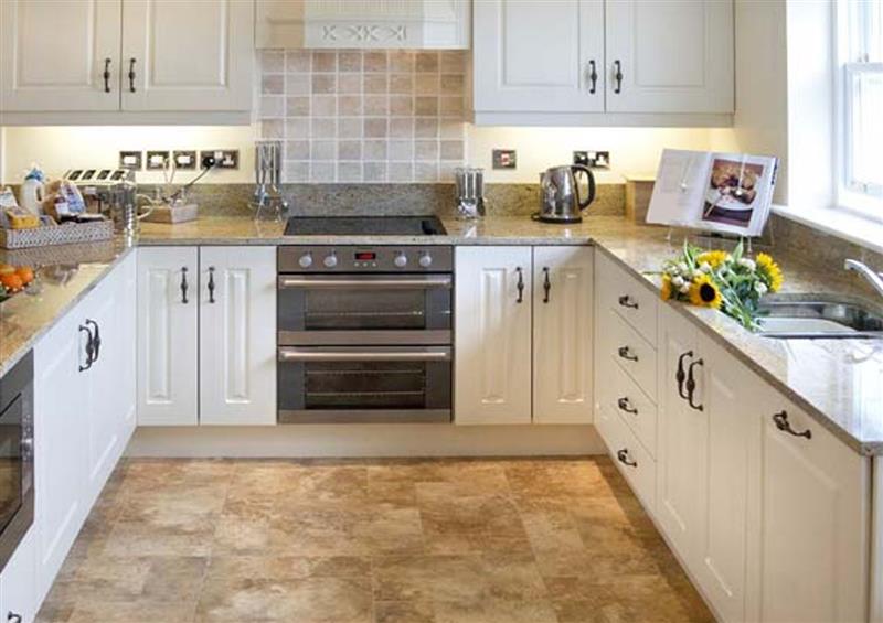 This is the kitchen at The Lake Cottage, Belford