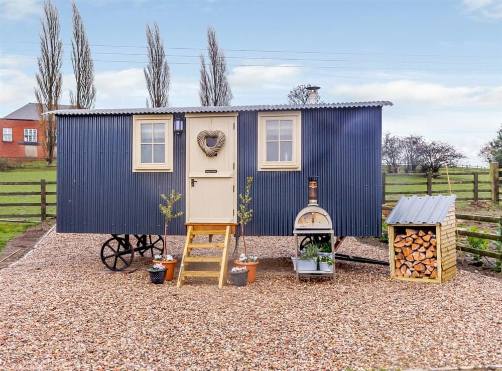 Delightful shepherds hut at The Lambing Shed in South Hiendley, near Hemsworth, West Yorkshire