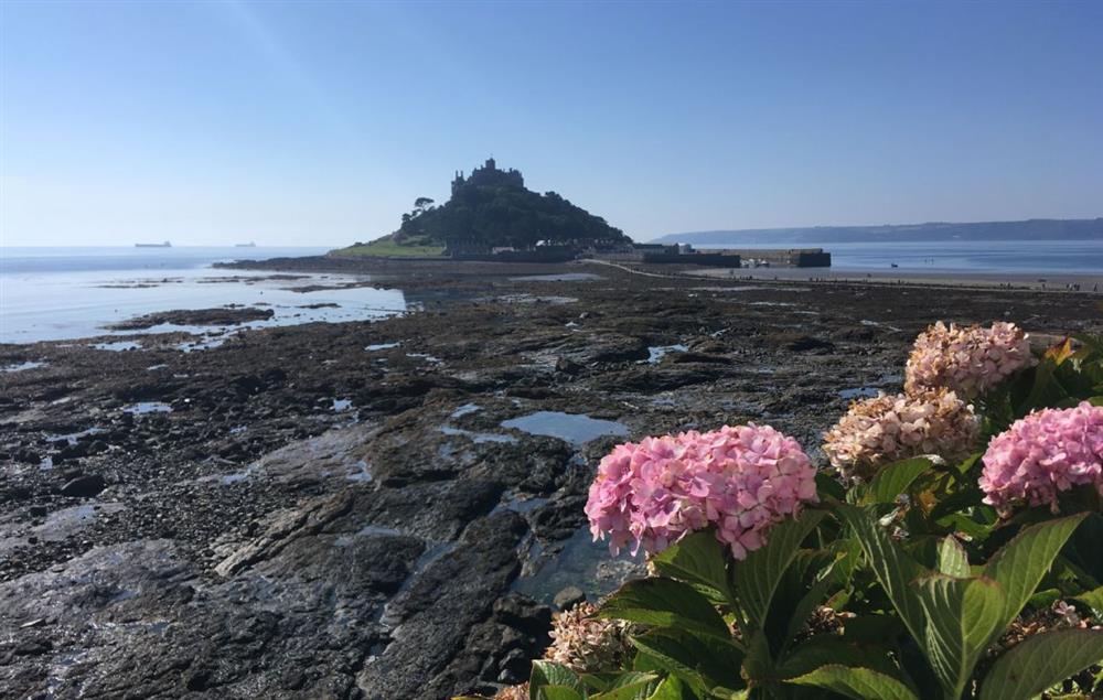 The small tidal island of St Michael’s Mount in Mounts Bay