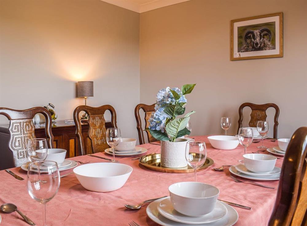 Dining room at The Larches in Hayton’s Bent, Shropshire