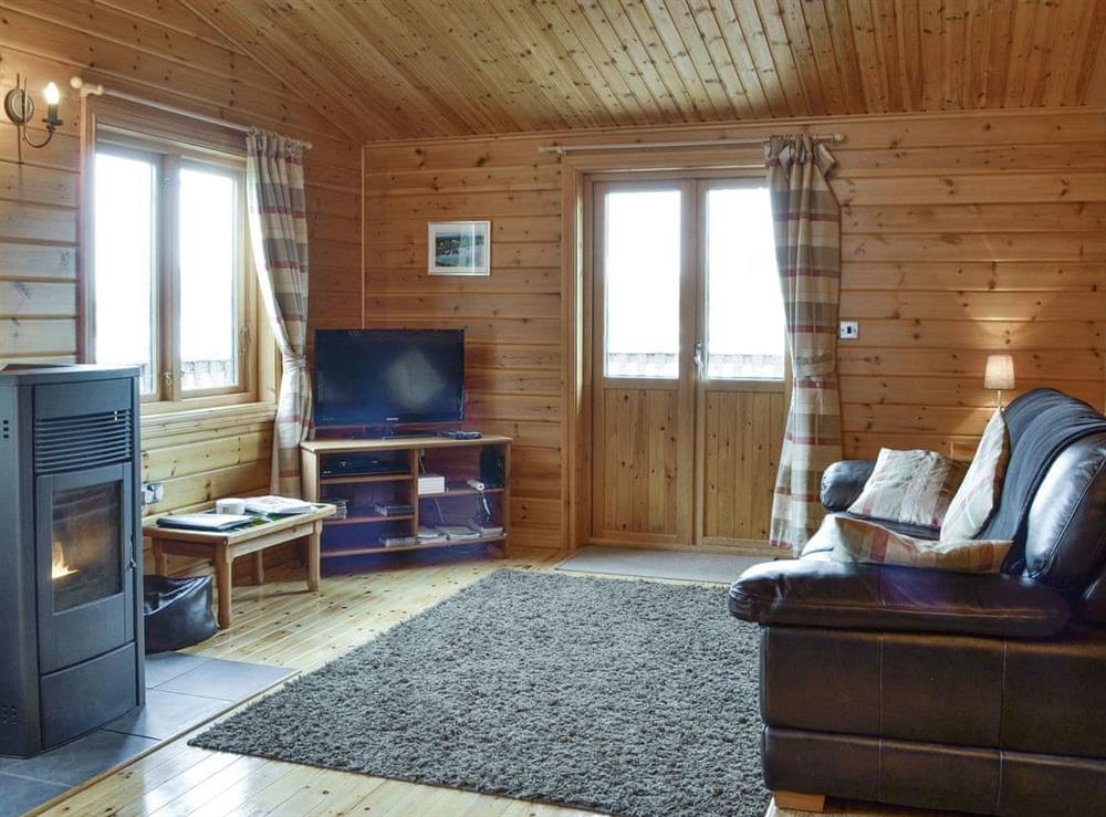 Welcoming living area at The Larches in Montgomery, Powys