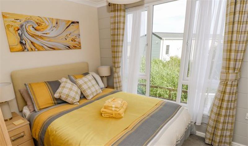This is a bedroom at The Last Resort, Pendine