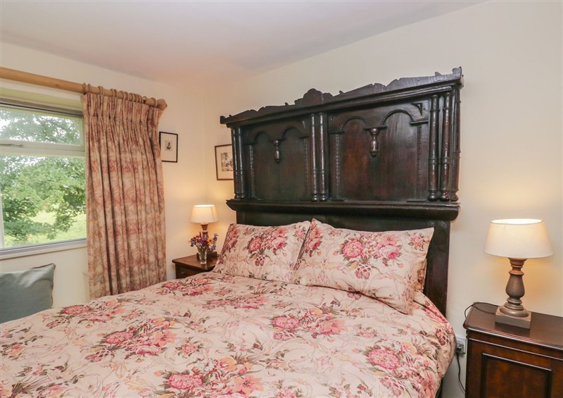 One of the bedrooms at The Laundrymaids Cottage, Cartmel