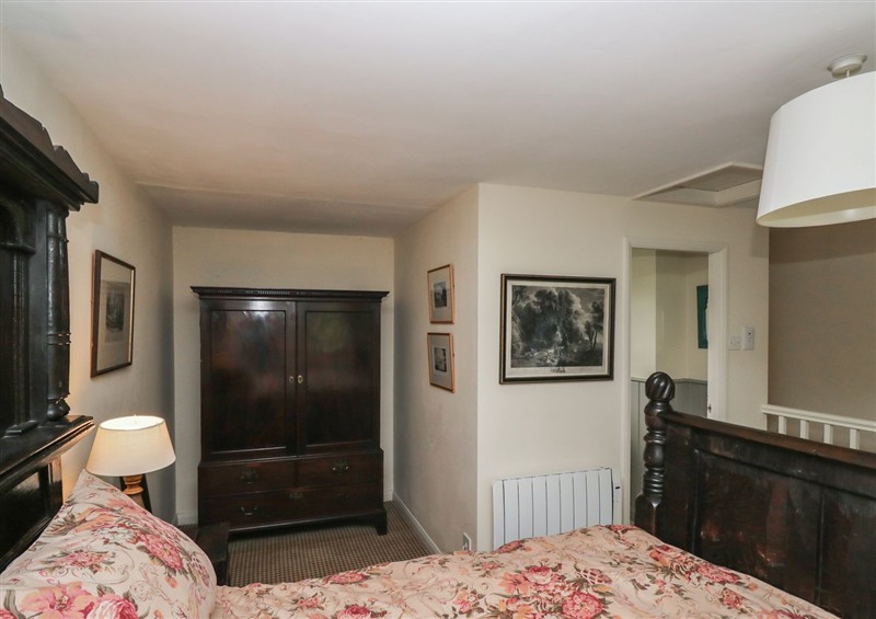 This is the bedroom at The Laundrymaids Cottage, Cartmel