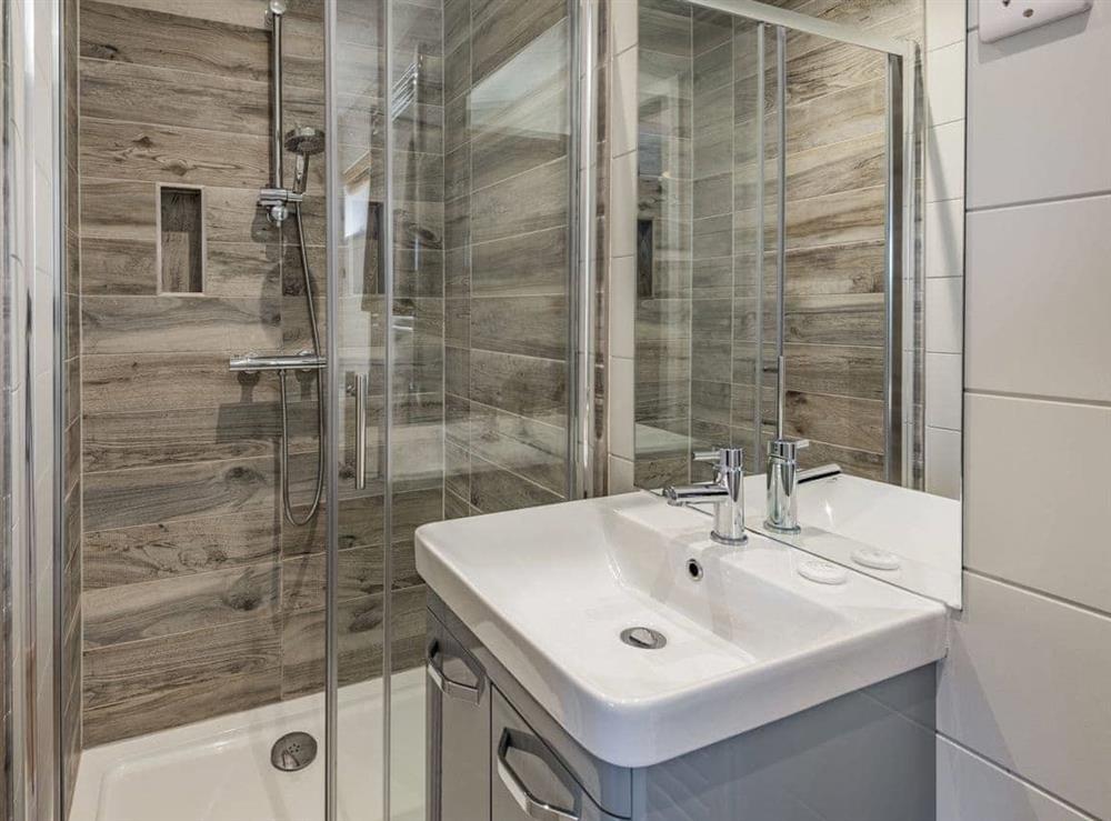 Shower room at Coastal Retreat, 