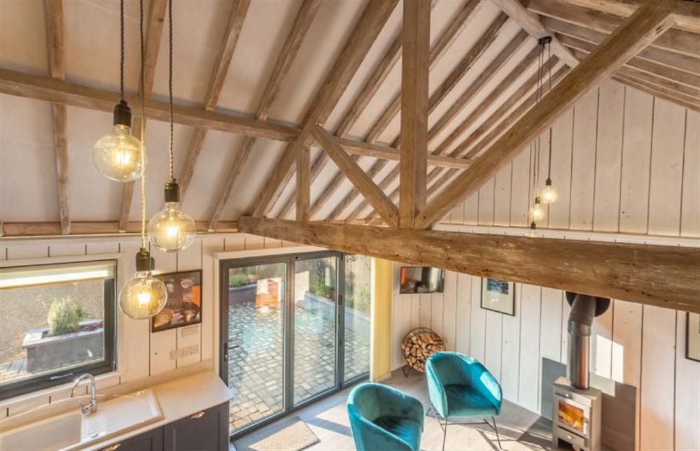 Ground floor: Enter into light-filled, open-plan living space at The Lavender Shack, Broome near Bungay