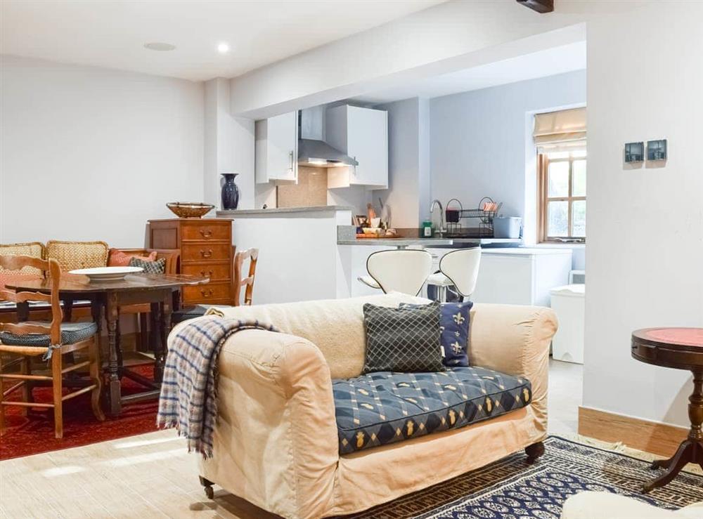 Open plan living space at The Library Suite in Penn, Buckinghamshire