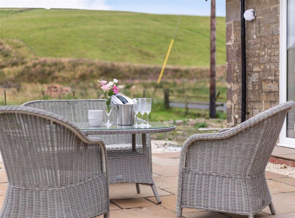 Patio at The Liddel Haven in Saughtree, Roxburghshire