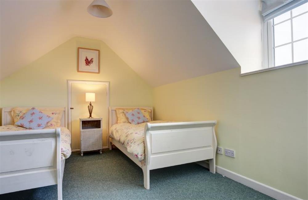Upper First floor: Twin bedroom at The Lifeboat House, Brancaster near Kings Lynn