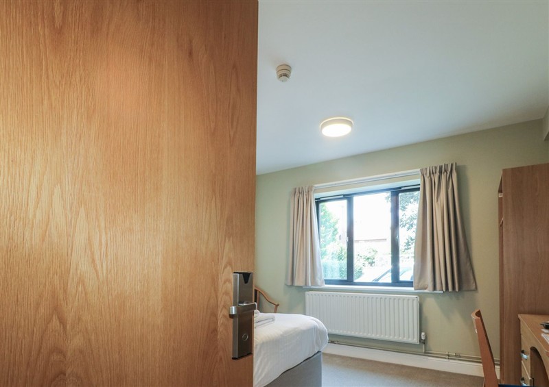 This is a bedroom at The Lifeboat Landing at Marine Court, Littlehampton