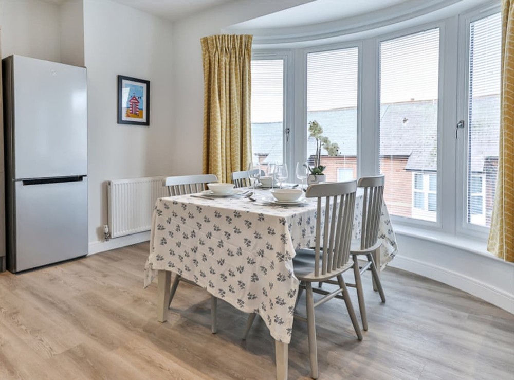 Dining Area at The Lighthouse Flat in Filey, North Yorkshire