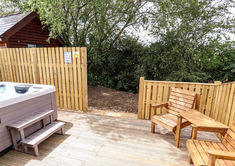 The patio at The Lilac Owl, South Hykeham