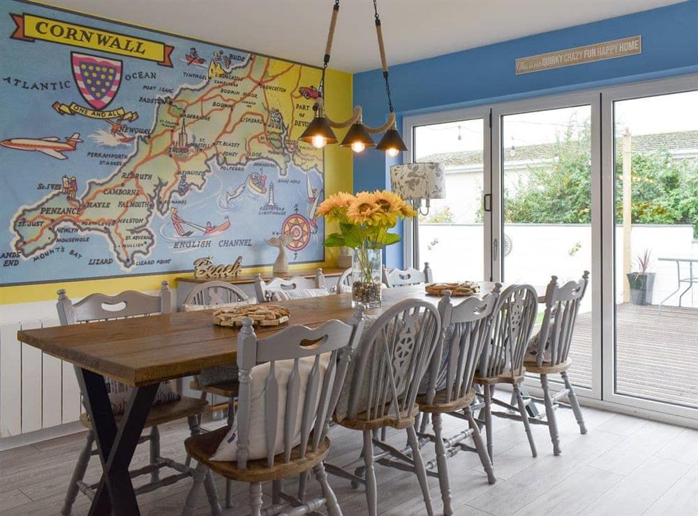 Dining Area at The Lily Pad in Near Padstow, Cornwall