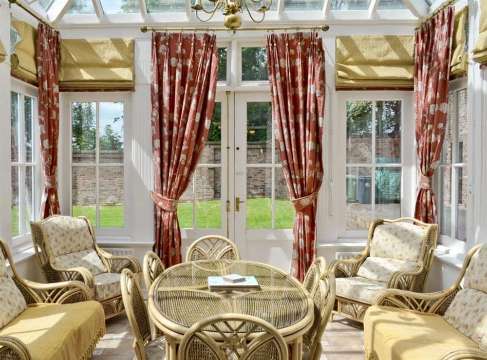 Conservatory at The Limes in Swanwick, Nr Alfreton, Derbyshire., Great Britain