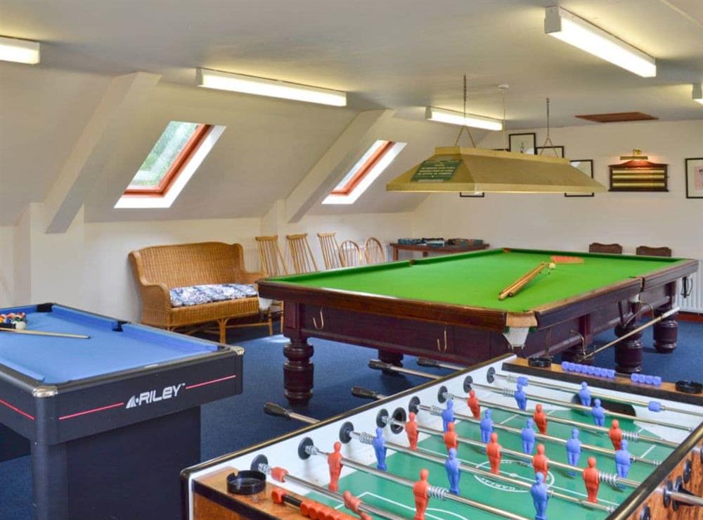 Games room at The Limes in Swanwick, Nr Alfreton, Derbyshire., Great Britain