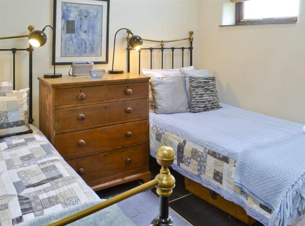 Twin bedroom at The Linhay in Golden Park, S. Hartland, Nr Bideford, N. Devon., Great Britain