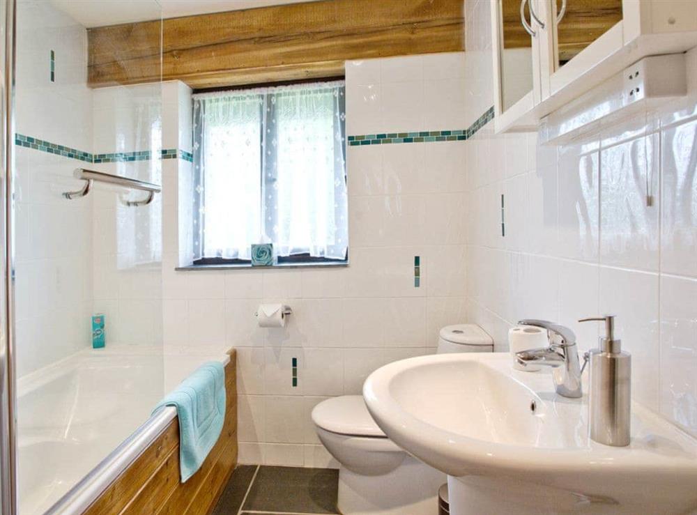 Bathroom at The Linhay in St Issey, Wadebridge, Cornwall., Great Britain