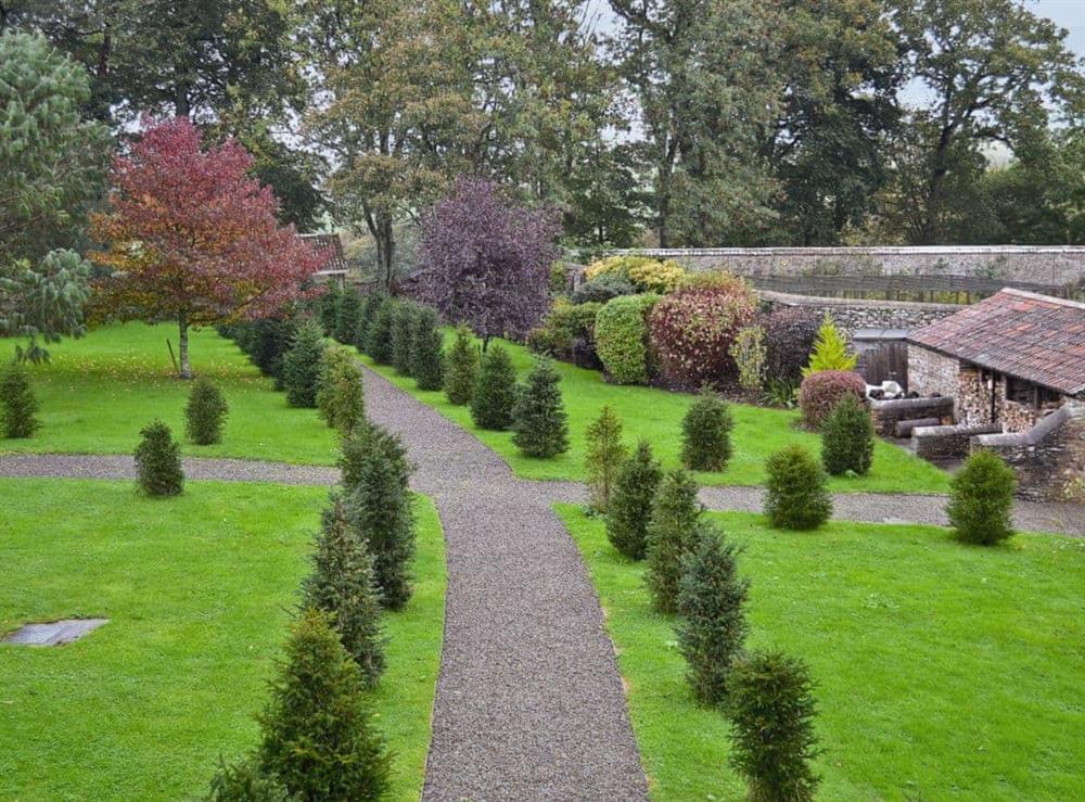 Garden and grounds at The Linhay in Webbery, Nr Bideford, North Devon., Great Britain