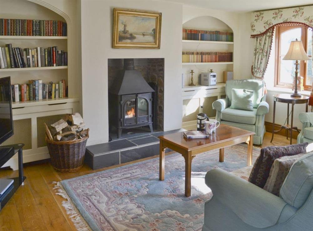 Living room at The Linhay in Webbery, Nr Bideford, North Devon., Great Britain